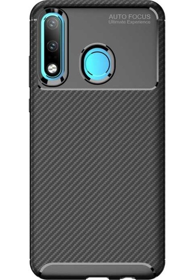 Huawei P30 Lite Kilif Karbon Silikon Case 389460418 Huawei P30 Lite Kilif Karbon Silikon Case 389460418