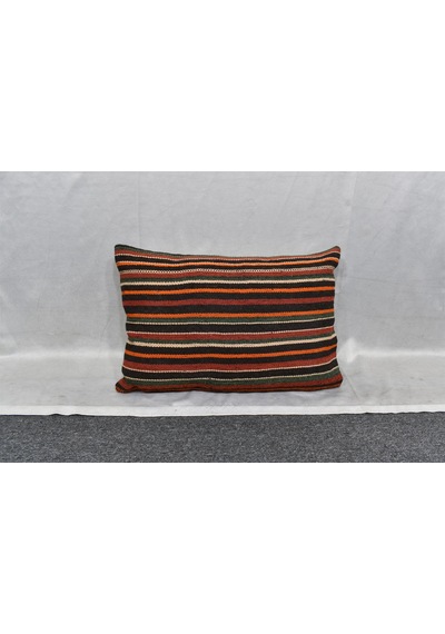 Zehra Abla Halı Yeni El Dokuma Dekoratif Kilim Kırlent Yastık Kılıfı 6916 Çok Renkli
