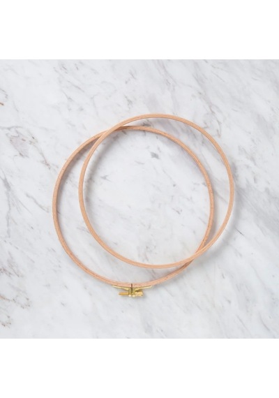 Abarta Vidalı Ağaç Nakış Kasnak -kalınlık :8mm Çapı: 220mm 1 Adet