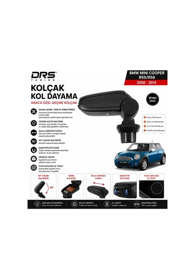 Mini Cooper 2006 - 2014 Kolçak Kol Dayama Siyah