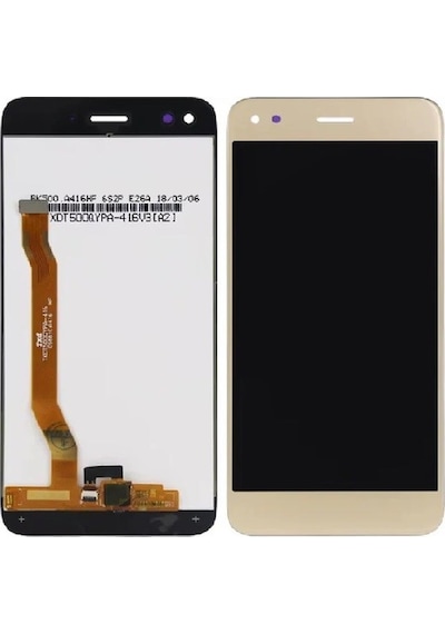 Hwi Uyumlu P9 Lite 2017 Lcd Ekran Gold Çıtasız