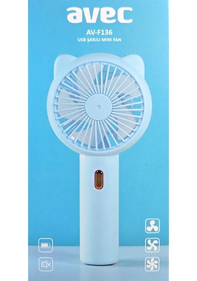 Avec Usb Şarjlı Mini Fan