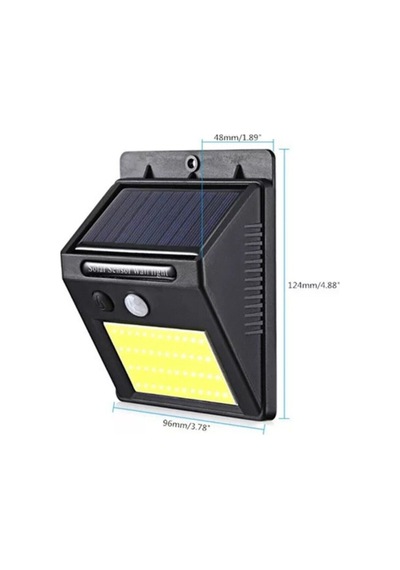 Fotoselli Led Lamba Işık Sensörlü Güneş Enerjili Solar Duvar Kapı Kamp Bahçe Lambası 2 Adet