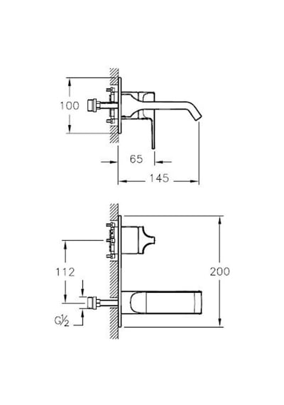 Artema Suit U A42487 Ankastre Lavabo Bataryası Krom