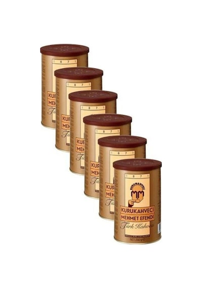 Kurukahveci Türk Kahvesi 250 Gr 6'lı Teneke Diğer