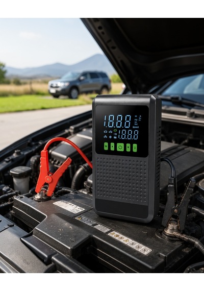 Çok Fonksiyonlu Akü Takviye Cihazı 7 Hava Kompresörü Powerbank Led Fener