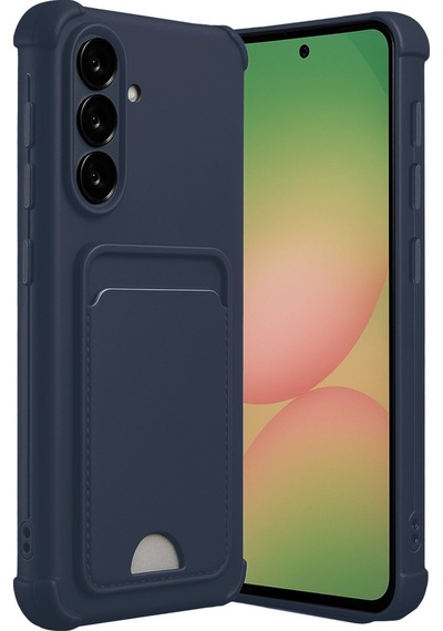 Samsung Galaxy Uyumlu - A36 Kılıf Kelvin Kartvizitli Silikon - Lacivert