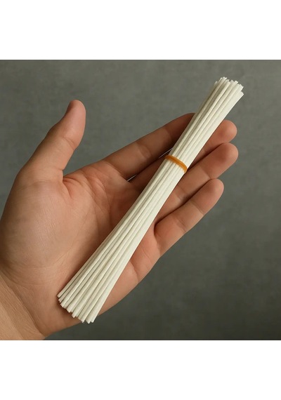Çıtçıtsız Mum Fitili 16 Numara 10 Adet 25 Cm Renksiz