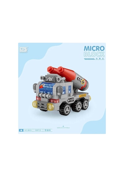 4 Adet Loz Füze Aracı 150 Parça Blok Oyuncak-mini Poşet