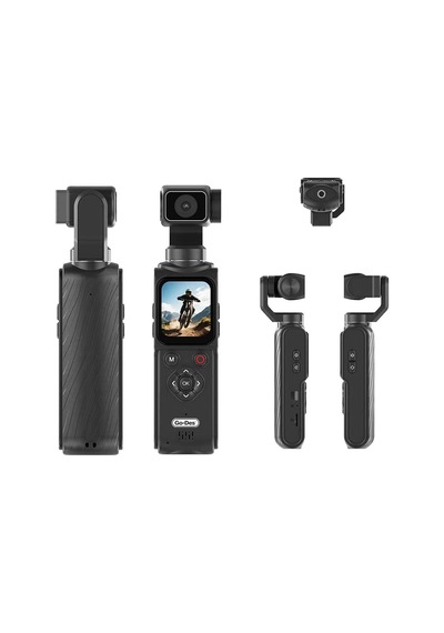 Go Des 4k Ultra Hd 330 Derece Dönebilen Dokunmatik Ekran Aksiyon Kamerası Gd-st121 Siyah