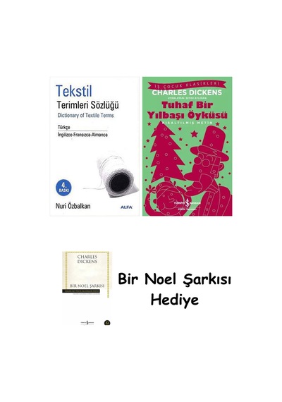 Tekstil Terimleri Sözlüğü Ciltli + Tuhaf Bir Yılbaşı Öyküsü + Bir Noel Şarkısı