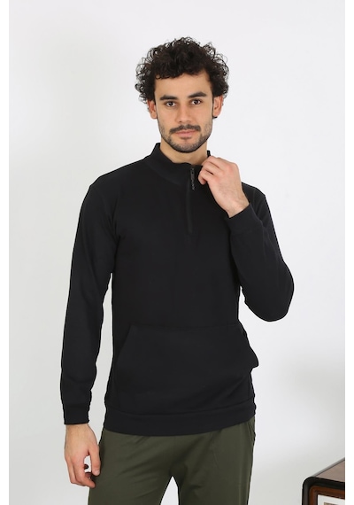 Akbeniz Erkek 3 Iplik Penye Sweatshirt 6850-Siyah