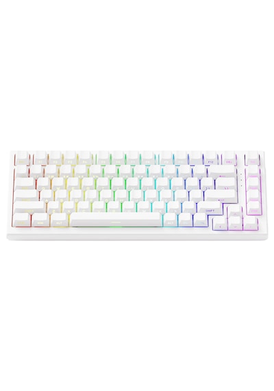 Akko Tac75 He White %75 Glare Manyetik Switch 8k Hz Hall Effect Argb İngilizce Gaming Klavye