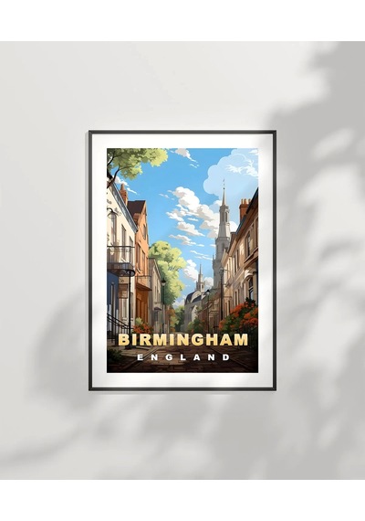 Çerçevesiz Poster Birmingham'ın Sakin Sokakları