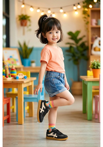 Dark Seer Kids Ds K Ruby Sneaker Günlük Spor Ayakkabı Siyah-bej