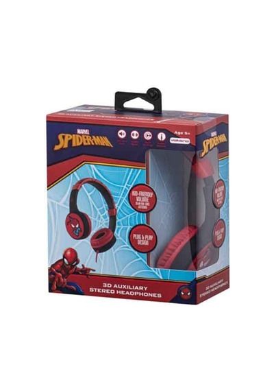 Volkano Marvel Spider-man Aux 3d Kabartmalı Kablolu Kulaklık Mv-3053-sm
