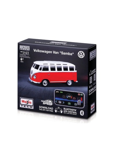 Maisto 1:41 App Control Kumandalı Metal Araba - Volkswagen Van Sa Çok Renkli