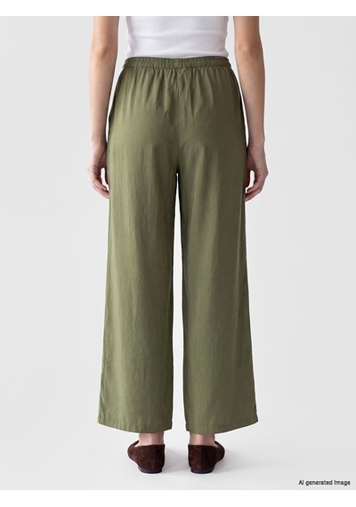 Lcw Modest Yeşil Beli Lastikli Modal Karışımlı Kadın Pantolon