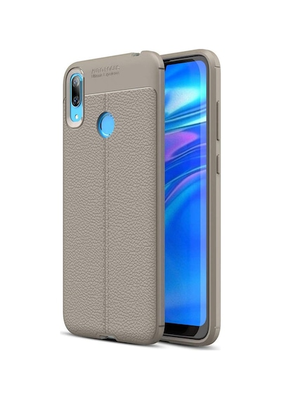 Huawei Y7 Prime 2019 Kilif Deri Görünümlü Korumali Niss Silikon 409282991
