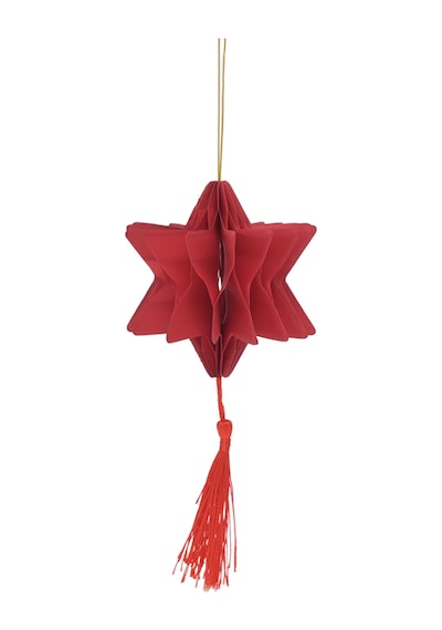 Karaca Home New Year Yılbaşı Yıldız Şekilli 3 Adet Ağaç Süsü 9x10 Cm