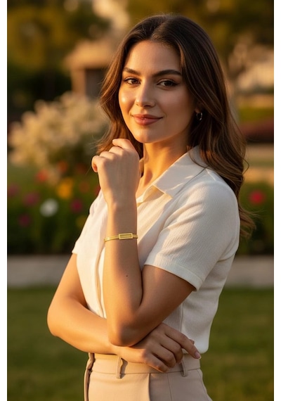 Altın Trabzon Hasır Model Hediyelik Bilezik