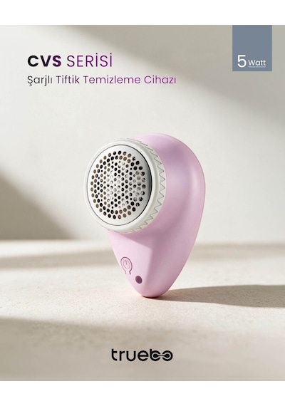 Cvs Serisi Şarjlı Hav(Pamuk,Tiftik) Temizleme Cihazı Açık Pembe
