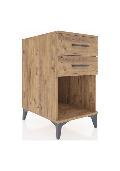 Kronos Komodin 2 Çekmeceli 44x59x80 Çam-çam Çam