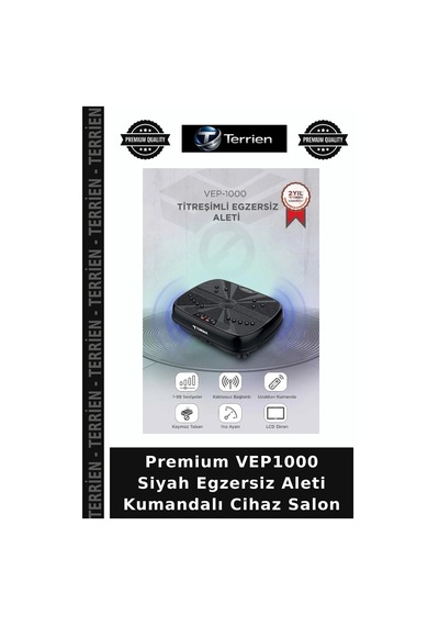 Premium Vep1000 Siyah Egzersiz Aleti Kumandalı Cihaz Salon