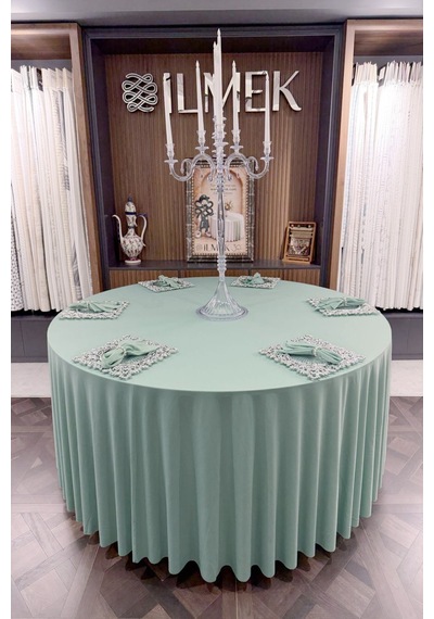 Dertsiz Yuvarlak Masa Örtüsü 280-300-320 Cm Geniş En Dikişsiz Düğün Davet Organizasyon Otel Restoran Mint Mint Dertsiz Yuvarlak Masa Örtüsü 280-300-320 Cm Geniş En Dikişsiz Düğün Davet Organizasyon Otel Restoran Mint Mint