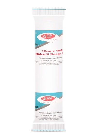 DS Damla Sağlık Hidrofil Sargı Bezi 10 CM x 1.5 M