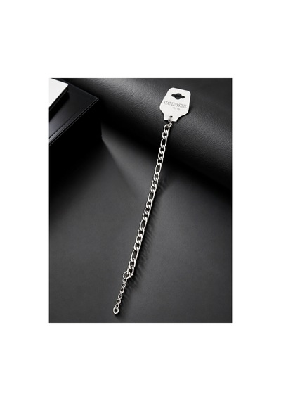 Gümüş Renk Zincir Model Çelik Bileklik 23cm 7mm Gümüş - 910317155 Gümüş