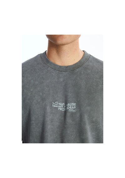 LC Waikiki Xsıde Antrasit Bisiklet Yaka Uzun Kollu Baskılı Erkek Sweatshirt Lıght Anthracıte LC Waikiki Xsıde Antrasit Bisiklet Yaka Uzun Kollu Baskılı Erkek Sweatshirt Lıght Anthracıte
