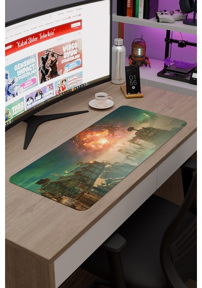 Split Fiction Kaymaz Dikişli Kauçuk Oyuncu Mousepad V2 - 70x30 Xl Gaming Mouse Pad Fare Altlığı