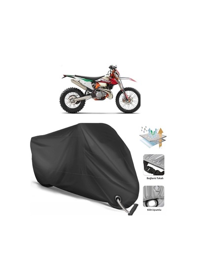 Ktm 250 Exc Six Days Motor Branda (Bağlantı, Kilit Uyumlu)-Siyah (457270410)