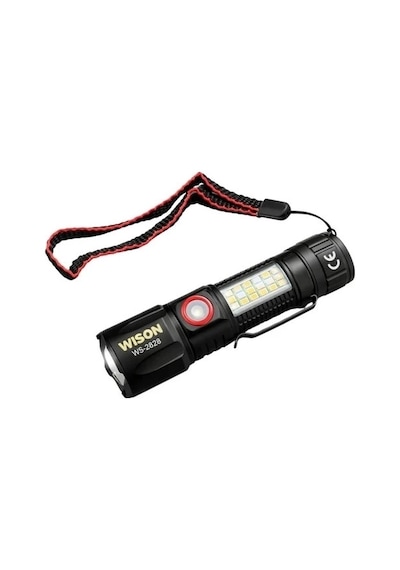 Wison Ws-2828 1000 Lümen Mıknatıslı Usb Şarjlı El Feneri