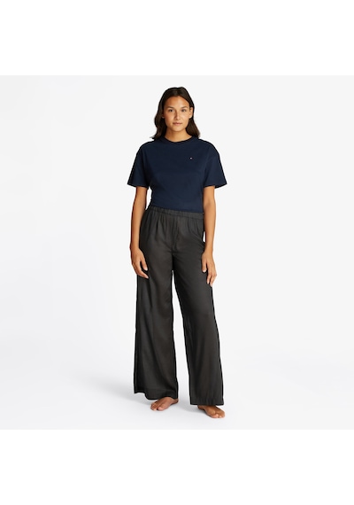 Tommy Hilfiger Long Kadın Siyah Modal Karışımlı Pantolondüzuw0uw05955