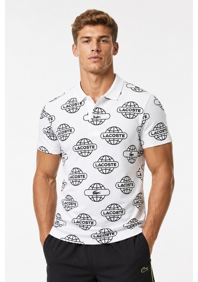 Lacoste Regular Fit Polo T-shirt Erkek Polo Yaka Tişört Beyaz