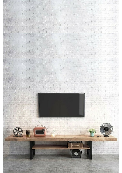 Metal Ayaklı Ahşap Tv Ünitesi.