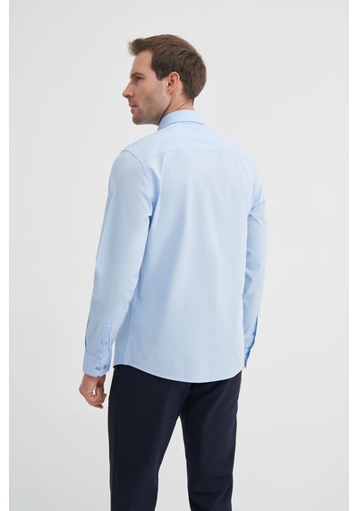 Cazador Slim Fit Dar Kesim Pamuklu Uzun Kol Gömlek Oxford Cazador Slim Fit Dar Kesim Pamuklu Uzun Kol Gömlek Oxford