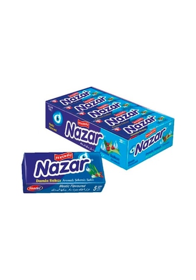 Nazar 5'li Damla Sakızı Aromalı Stick Sakız 5 Adet