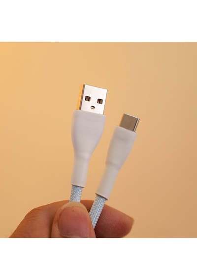 Mekanik Klavyeler İle Uyumlu Coiled Cable- Örgülü Sarmal Type-c Klavye Kablosu