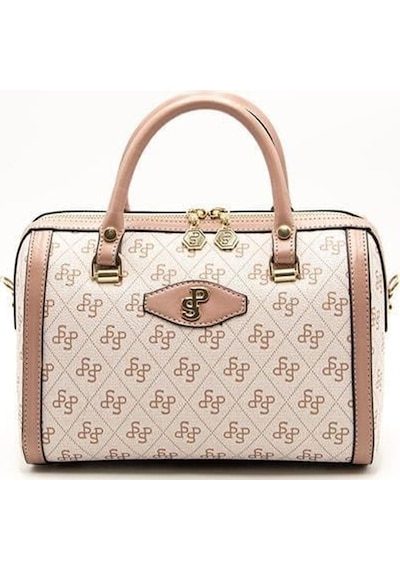 Silver Polo Sp1091 Kadın El Çantası Monogram Pembe-somon