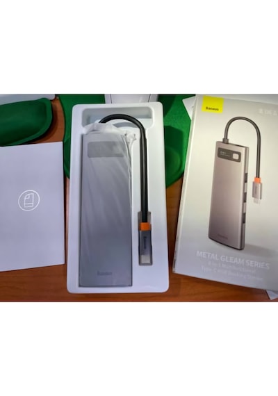 Baseus Metal Gleam Series 8In1 Type-C Hub Adaptör Çoklayıcı (550394534)