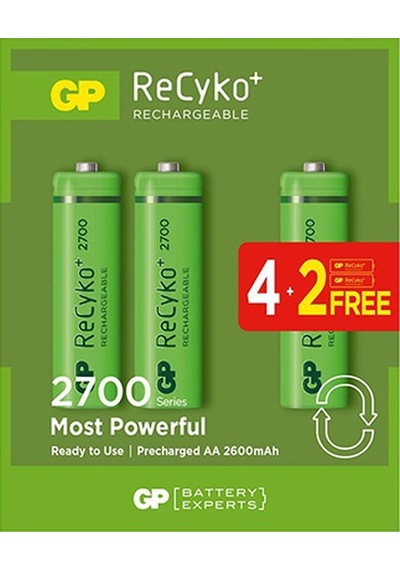 Gp 2700 Ma Şarjlı Kalem Pil 6'Lı Paket