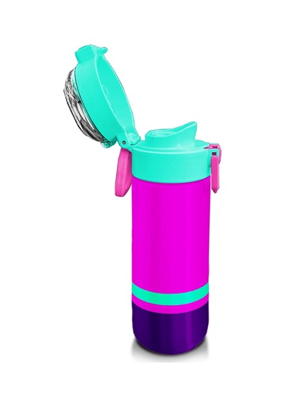 Coral High Kids Pembe Su Yeşili Pipetli Ve Direkt İçim Çelik Termos 500 Ml 31829 Bej