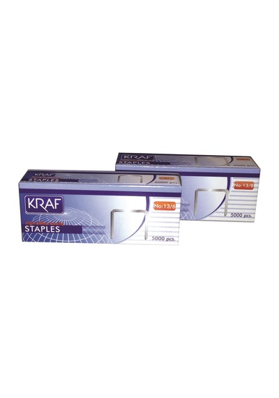 Kraf 13/8 Çakma Teli Beyaz - 5000 Adetlik Kutu