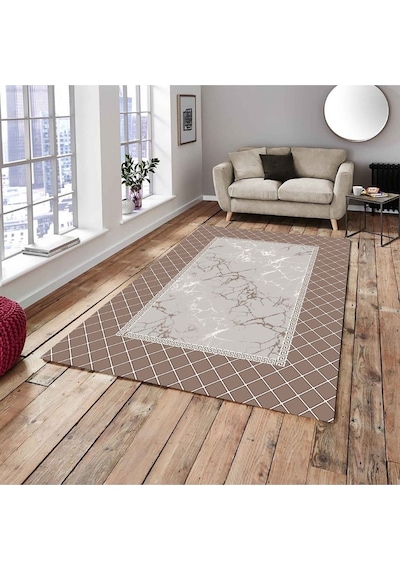 Ideal Kadife 4 M2 Ve 6 M2 Seçenekli Lastikli Halı Örtüsü 333