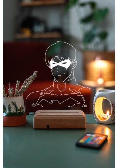 Batman Dc Nightwing 16 Renk Kumandalı 3d Gece Lambası