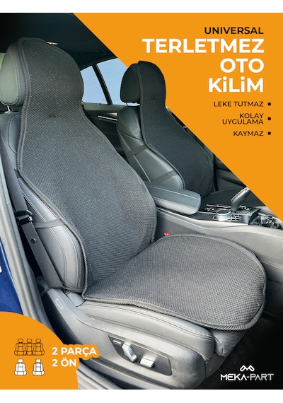 Meka Part Oto Koltuk Koruyucu Kılıf Siyah Universal 2 Parça