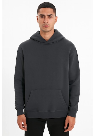Sanfords Kordonsuz Hoodıe Erkek Kapüşonlu Sweatshirt Füme